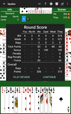 Spades android App screenshot 8